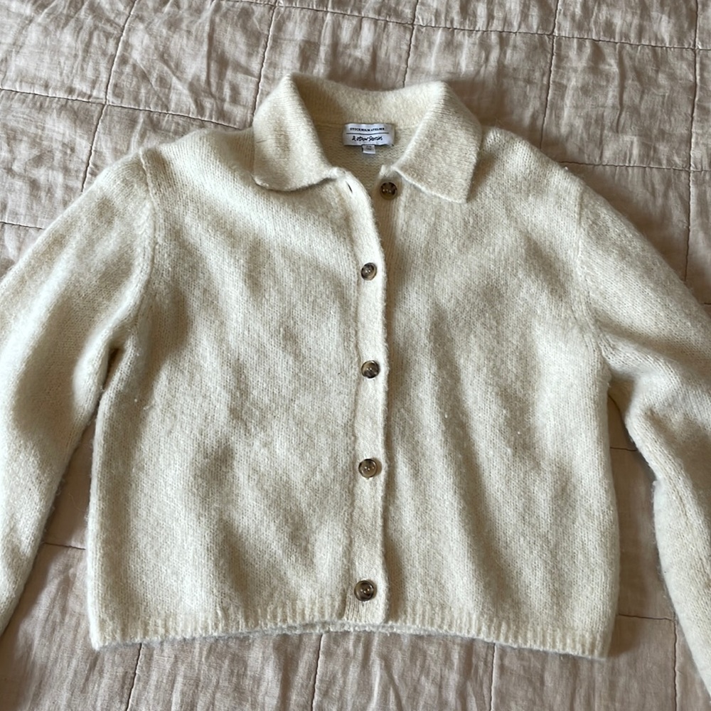 & Other Stories Alpaca Collared Cardigan, XS